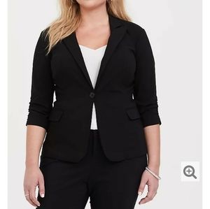 Stretch Black Blazer (Plus Size)